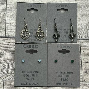 Caress Earrings Set Of 4 NWT